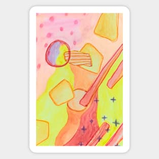 Abstract shapes Sticker